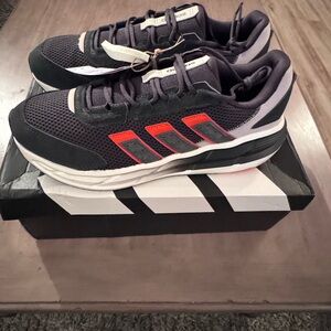 adidas Black and Red Athletic Shoes